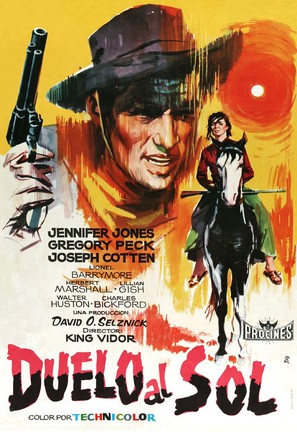 Duel in the Sun - Spanish Movie Poster (thumbnail)