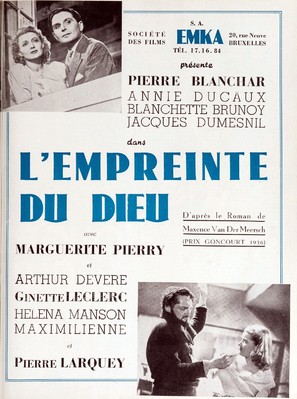 L&#039;empreinte du Dieu - Belgian Movie Poster (thumbnail)