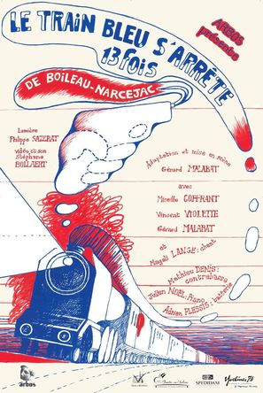 &quot;Le train bleu s&#039;arr&ecirc;te 13 fois&quot; - French Movie Poster (thumbnail)