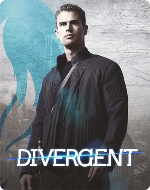 Divergent - British Blu-Ray movie cover (thumbnail)