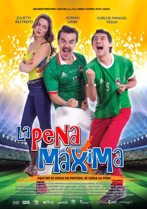LA PENA MAXIMA Aka: Tuya, mia... te la apuesto Aka: Penalty Kick - Colombian Movie Poster (thumbnail)