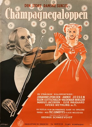 Champagnegaloppen - Danish Movie Poster (thumbnail)