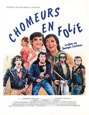 Les ch&ocirc;meurs en folie - French Movie Poster (thumbnail)