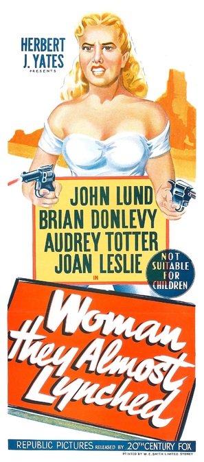 Woman They Almost Lynched - Australian Movie Poster (thumbnail)