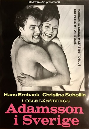 Adamsson i Sverige - Swedish Movie Poster (thumbnail)