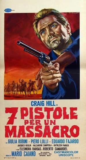 Sette pistole per un massacro - Italian Movie Poster (thumbnail)