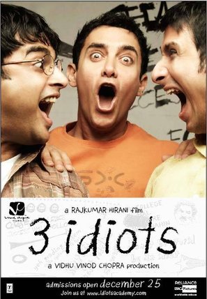 Three Idiots - Indian Movie Poster (thumbnail)