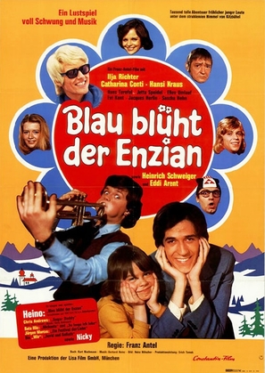 Blau bl&uuml;ht der Enzian - German Movie Poster (thumbnail)