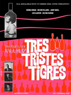 Tres tristes tigres - Chilean Movie Poster (thumbnail)