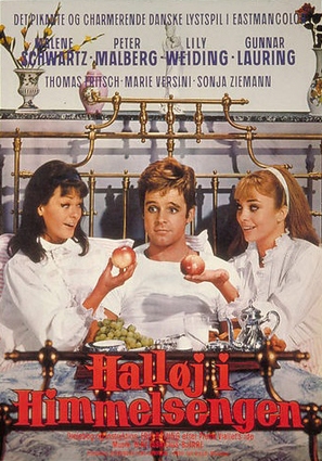 Hall&oslash;j i himmelsengen - Danish Movie Poster (thumbnail)