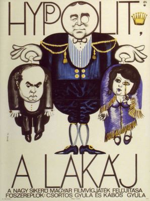 Hyppolit a lak&aacute;j - Hungarian Movie Poster (thumbnail)
