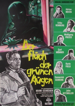 Der Fluch der gr&uuml;nen Augen - German Movie Poster (thumbnail)