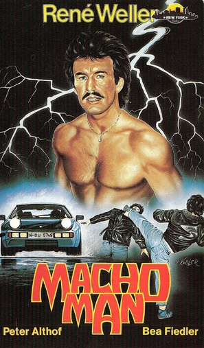 Macho Man - Dutch VHS movie cover (thumbnail)