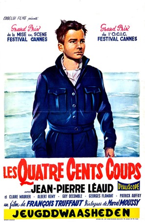 Les quatre cents coups - Belgian Movie Poster (thumbnail)
