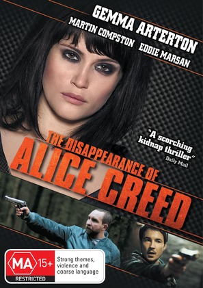 The Disappearance of Alice Creed - Australian DVD movie cover (thumbnail)