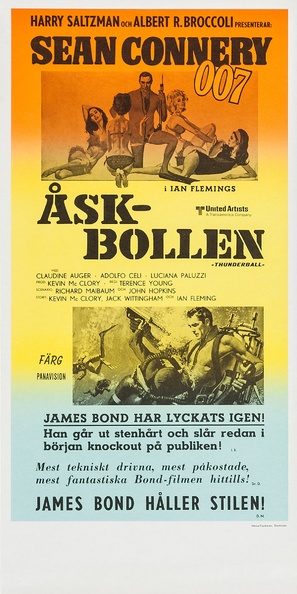 Thunderball - Swedish Movie Poster (thumbnail)