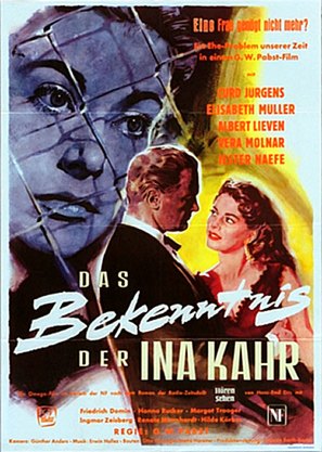 Bekenntnis der Ina Kahr, Das - German Movie Poster (thumbnail)