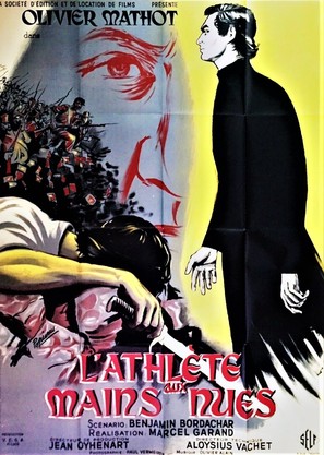 L&#039;athl&egrave;te aux mains nues - French Movie Poster (thumbnail)