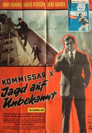Kommissar X - Jagd auf Unbekannt - German Movie Poster (thumbnail)