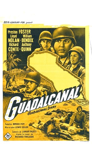 Guadalcanal Diary - Belgian Movie Poster (thumbnail)