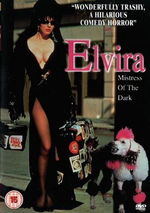Elvira, Mistress of the Dark - British DVD movie cover (thumbnail)