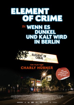 Element of Crime in Wenn es dunkel und kalt wird in Berlin - German Movie Poster (thumbnail)