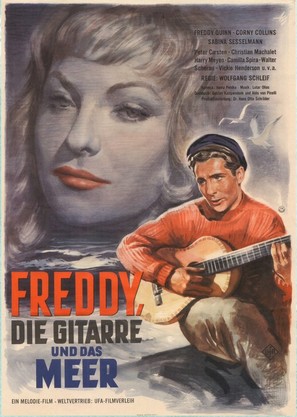 Freddy, die Gitarre und das Meer - German Movie Poster (thumbnail)