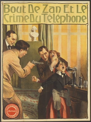 Bout-de-Zan et le crime au t&eacute;l&eacute;phone - French Movie Poster (thumbnail)