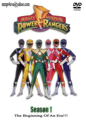 &quot;Mighty Morphin&#039; Power Rangers&quot; - DVD movie cover (thumbnail)