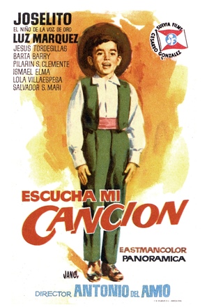 Escucha mi canci&oacute;n - Spanish Movie Poster (thumbnail)