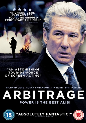 Arbitrage - British DVD movie cover (thumbnail)