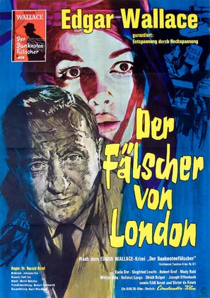 Der F&auml;lscher von London - German Movie Poster (thumbnail)