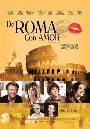 To Rome with Love - Mexican Movie Poster (thumbnail)