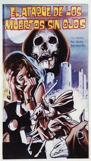 El ataque de los muertos sin ojos - Spanish Movie Poster (thumbnail)