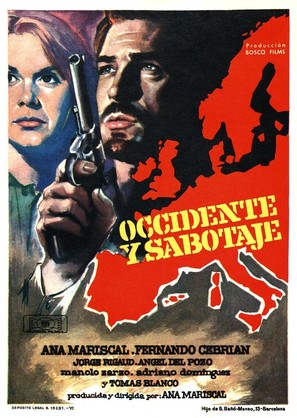 Occidente y sabotaje - Spanish Movie Poster (thumbnail)