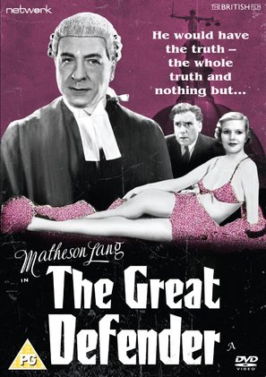 The Great Defender - British DVD movie cover (thumbnail)