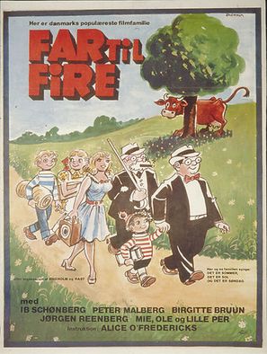 Far til fire - Danish Movie Poster (thumbnail)