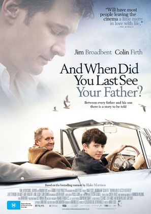 And When Did You Last See Your Father? - Australian Movie Poster (thumbnail)