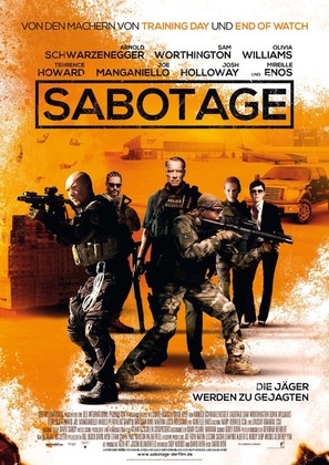 Sabotage - German Movie Poster (thumbnail)