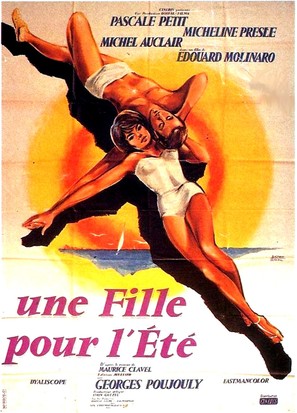 Une fille pour l&#039;&eacute;t&eacute; - French Movie Poster (thumbnail)