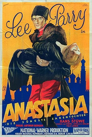 Anastasia, die falsche Zarentochter - German Movie Poster (thumbnail)