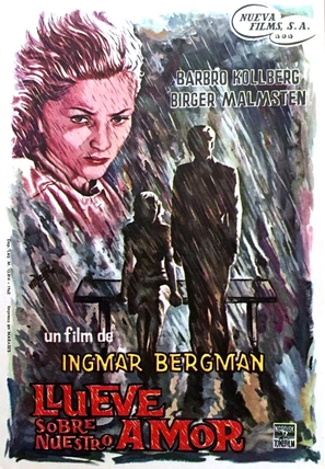 Det regnar p&aring; v&aring;r k&auml;rlek - Spanish Movie Poster (thumbnail)
