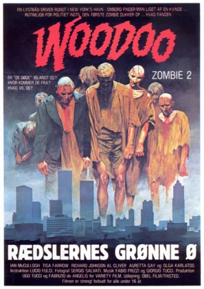 Zombi 2 - Danish Movie Poster (thumbnail)