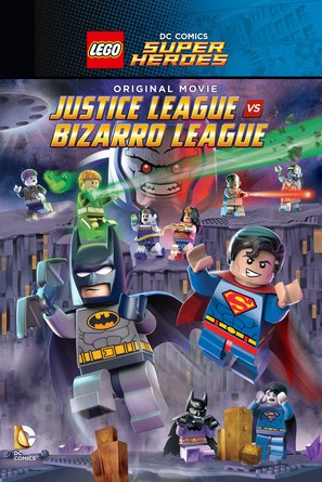Lego DC Comics Super Heroes: Justice League vs. Bizarro League - DVD movie cover (thumbnail)