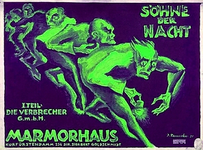 S&ouml;hne der Nacht, 1. Teil: Die Verbrecher-GmbH - German Movie Poster (thumbnail)