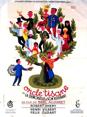 La demoiselle et son revenant - French Movie Poster (thumbnail)