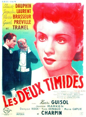 Les deux timides - French Movie Poster (thumbnail)