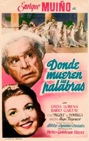 Donde mueren las palabras - Spanish Movie Poster (thumbnail)