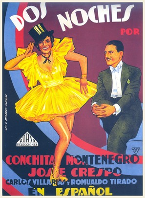 Dos noches - Spanish Movie Poster (thumbnail)