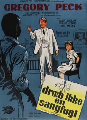 To Kill a Mockingbird - Danish Movie Poster (thumbnail)